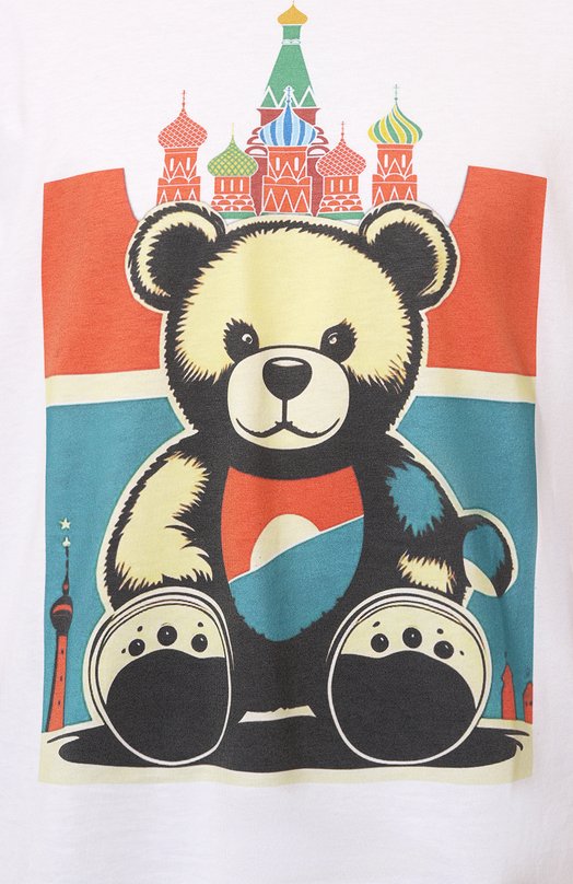 Хлопковая футболка Bisibiglio ART TED RUS Белый  ART TED RUS Фото 5