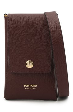 Кожаный чехол для iphone TOM FORD бордового цвета, арт. Y0302T-LCL081 | Фото 5 (Женское Кросс-КТ: Кожа iPhone; Региональные ограничения белый список (Axapta Mercury): Не проставлено, RU; Материал: Натуральная кожа; Нос: Не проставлено)