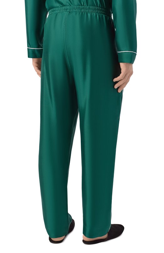 Шелковые брюки Kiton UNWT005K0761H Зелёный  UNWT005K0761H Фото 4