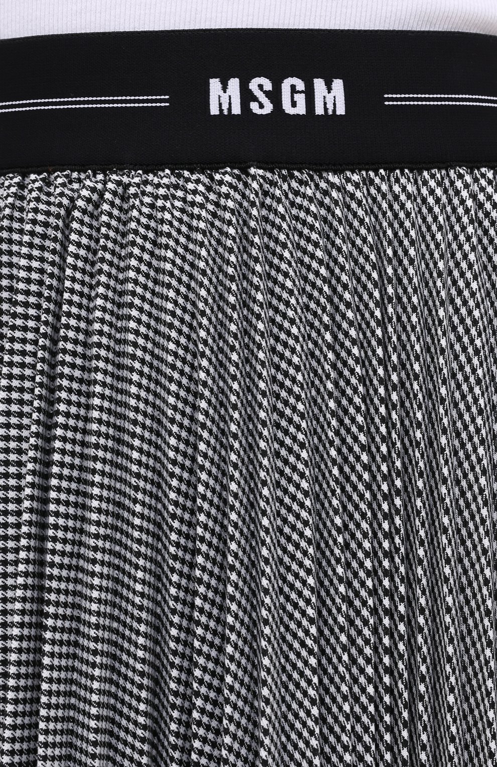 Юбка-миди MSGM черно-белого цвета по цене 53100 руб., арт. 2941MDD13P 207780, фото 6 Юбка-миди MSGM, арт. 2941MDD13P 207780, фото 6