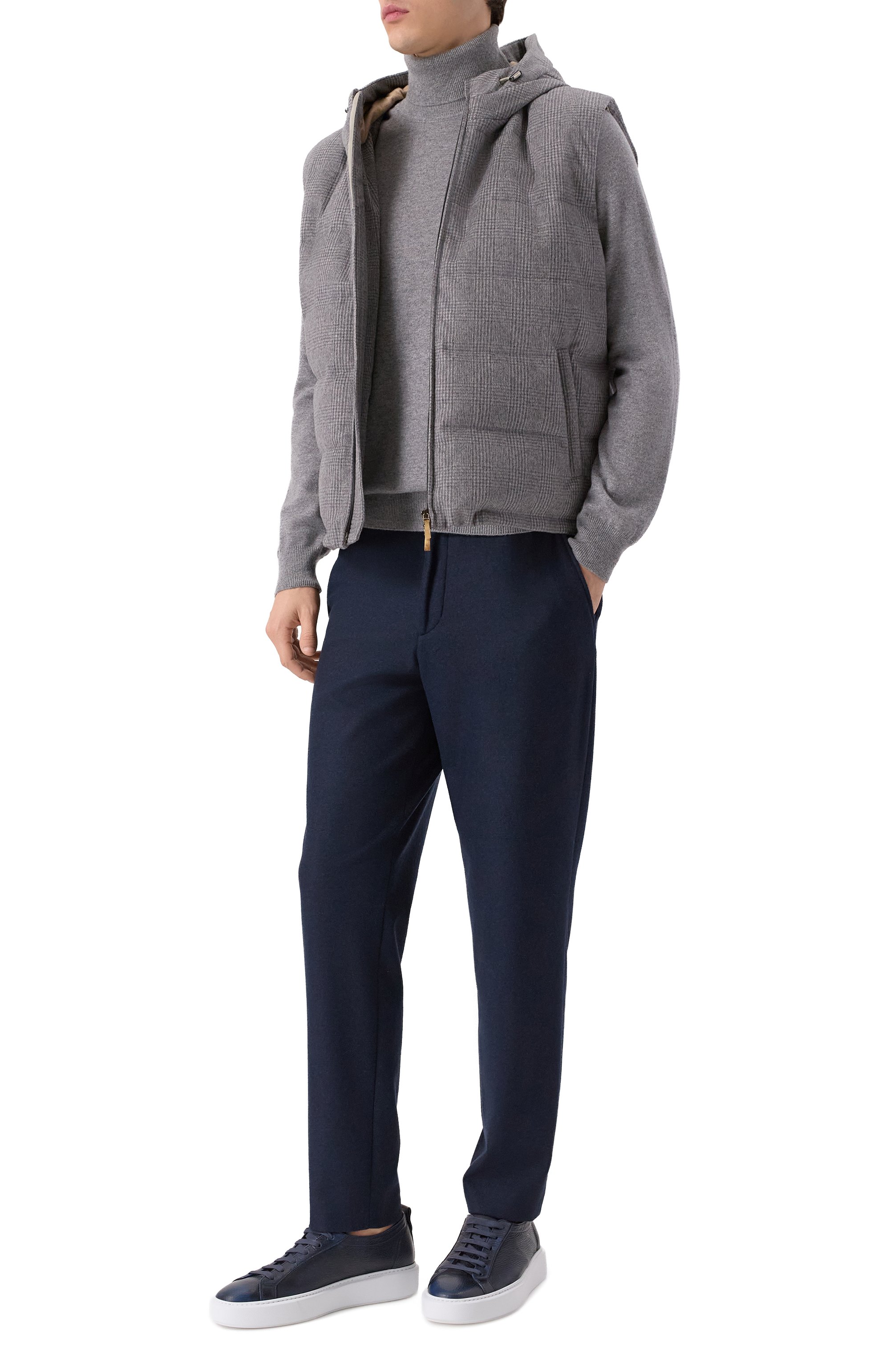 Брюки BOSS темно-синего цвета по цене 29950 руб., арт. 50551542, фото 2 Брюки BOSS, арт. 50551542, фото 2