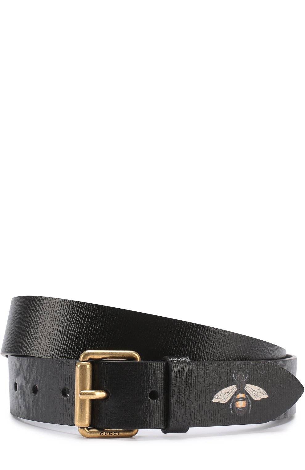 Кожаный ремень с тиснением и металлической пряжкой GUCCI, арт. 434520/DUK1T, фото 1