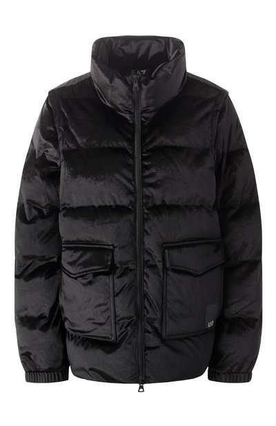 Женский бархатный пуховик EA7, арт. 6DTB06/TNGBZ