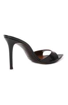 Женские лакированные мюли intriigo 90 GIUSEPPE ZANOTTI DESIGN черного цвета, арт. I400007 | Фото 5 (Материал сплава: Проставлено; Материал внутренний: Натуральная кожа; Материал внешний: Натуральная кожа; Подошва: Плоская; Драгоценные камни: Проставлено; Каблук высота: Высокий; Каблук тип: Шпилька)