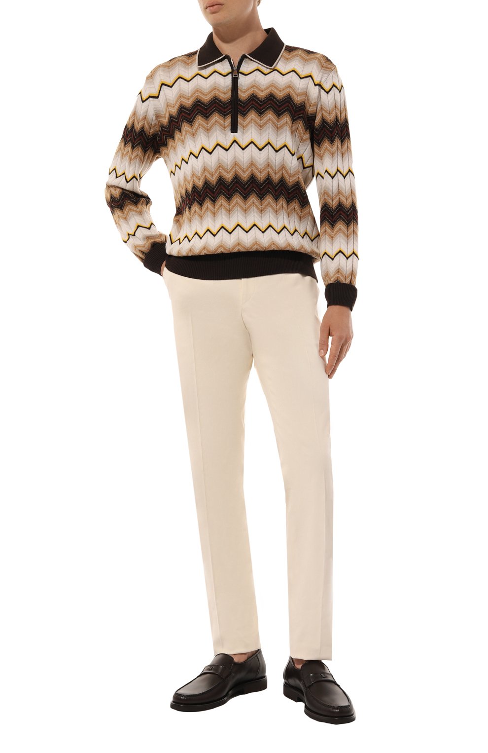 Кожаные лоферы ARTIOLI, арт. 885/GUANT0 CALF/FABRIC U4, фото 2