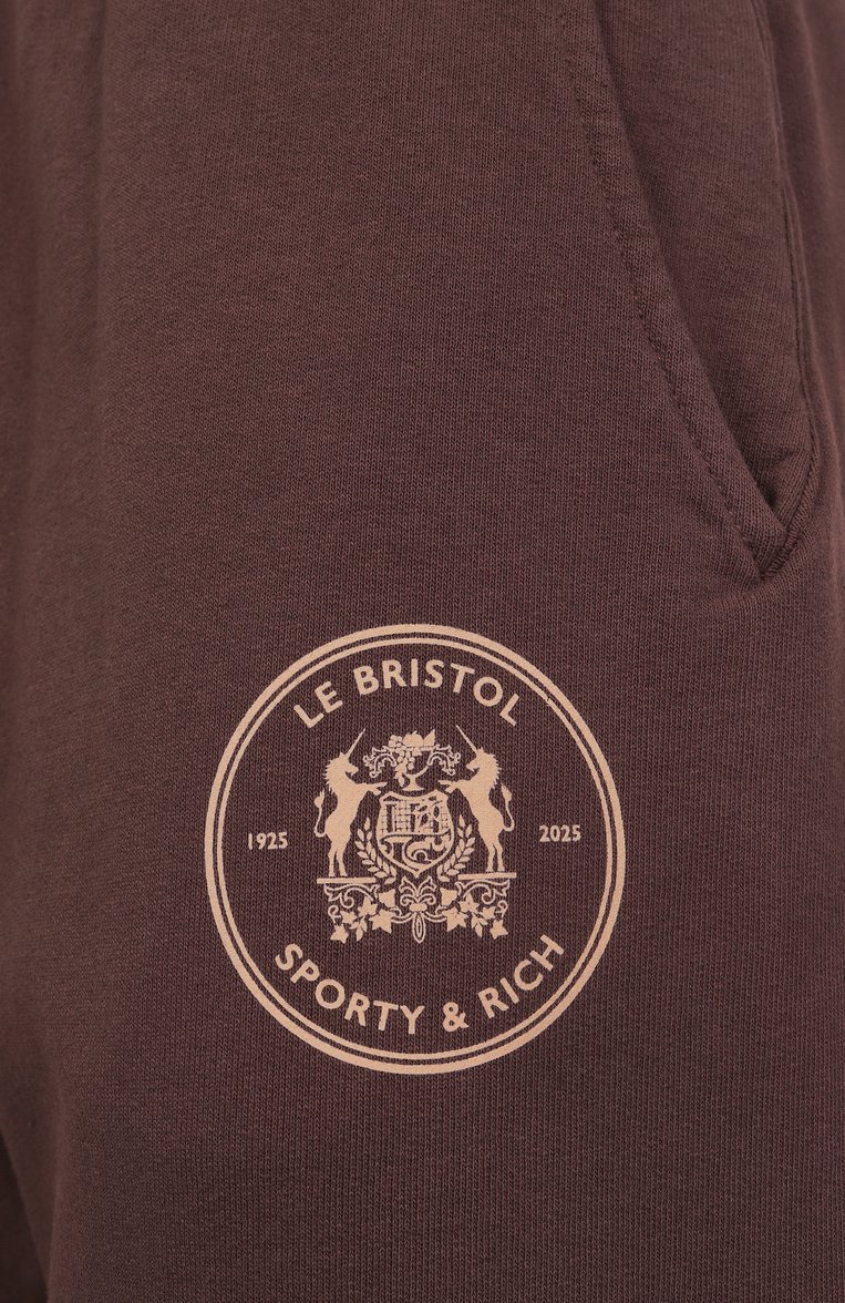 Хлопковые джоггеры sporty & rich x le bristol paris SPORTY AND RICH, арт. PA036517618BR03, фото 1