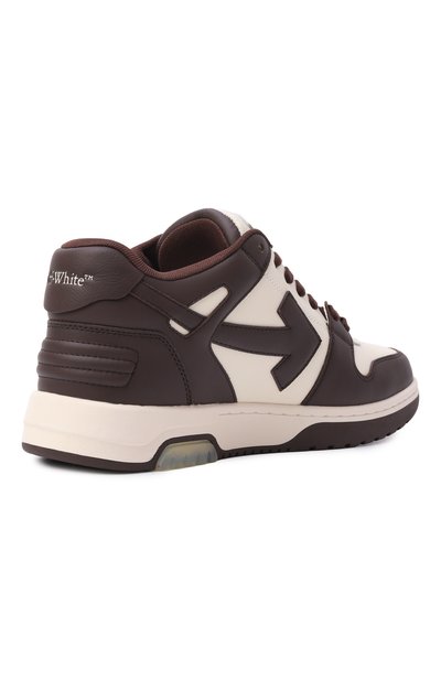 Кожаные кеды out of office OFF-WHITE, �арт. 0MIA189C99LEA007, фото 5