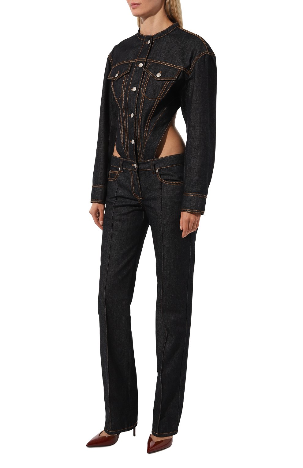Джинсовый комбинезон ALEXANDER MCQUEEN, арт. 747986/QMACD, фото 3
