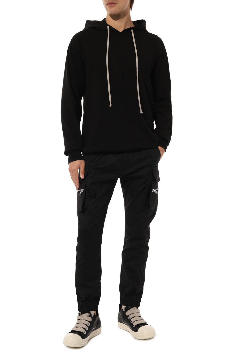 Хлопковое худи RICK OWENS, арт. RU02D6282/BA, фото 2