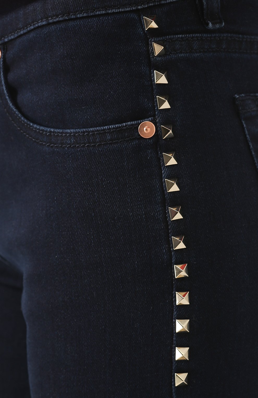 Джинсы прямого кроя с декоративной отделкой VALENTINO, арт. QB3DD07H45L, фото 5