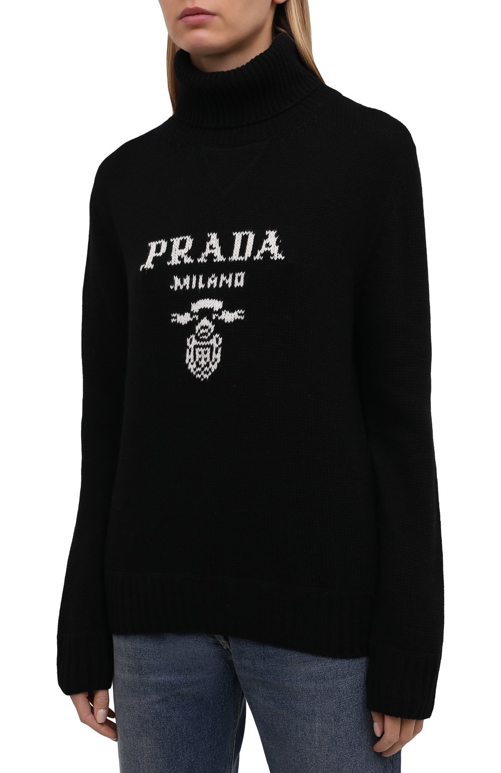 Свитер из шерсти и кашемира PRADA, арт. P26397-1YMW-F0002-211, фото 3