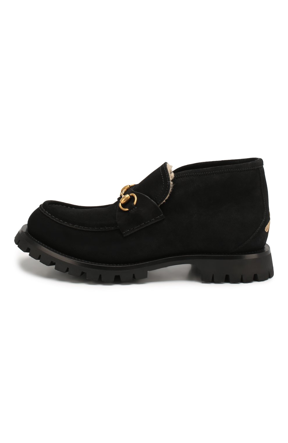 Замшевые лоферы horsebit GUCCI, арт. 575126/CMA90, фото 3