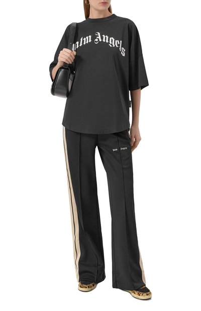 Хлопковая футболка PALM ANGELS, арт. PWAA07CF25JER001, фото 2