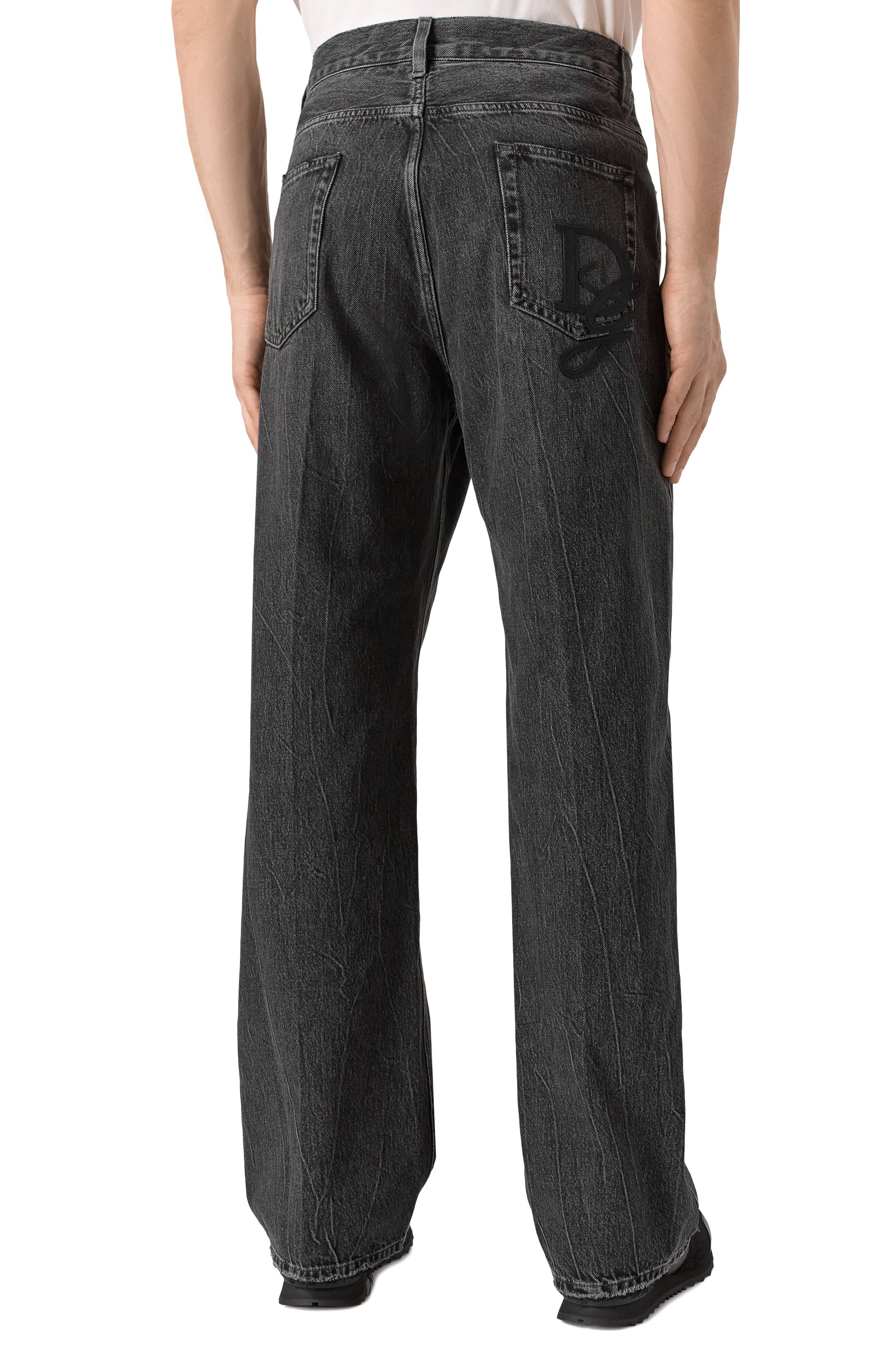 Джинсы over DOLCE & GABBANA темно-серого цвета по цене 108000 руб., арт. GWVNXZ/G8MU8, фото 4 Джинсы over DOLCE & GABBANA, арт. GWVNXZ/G8MU8, фото 4