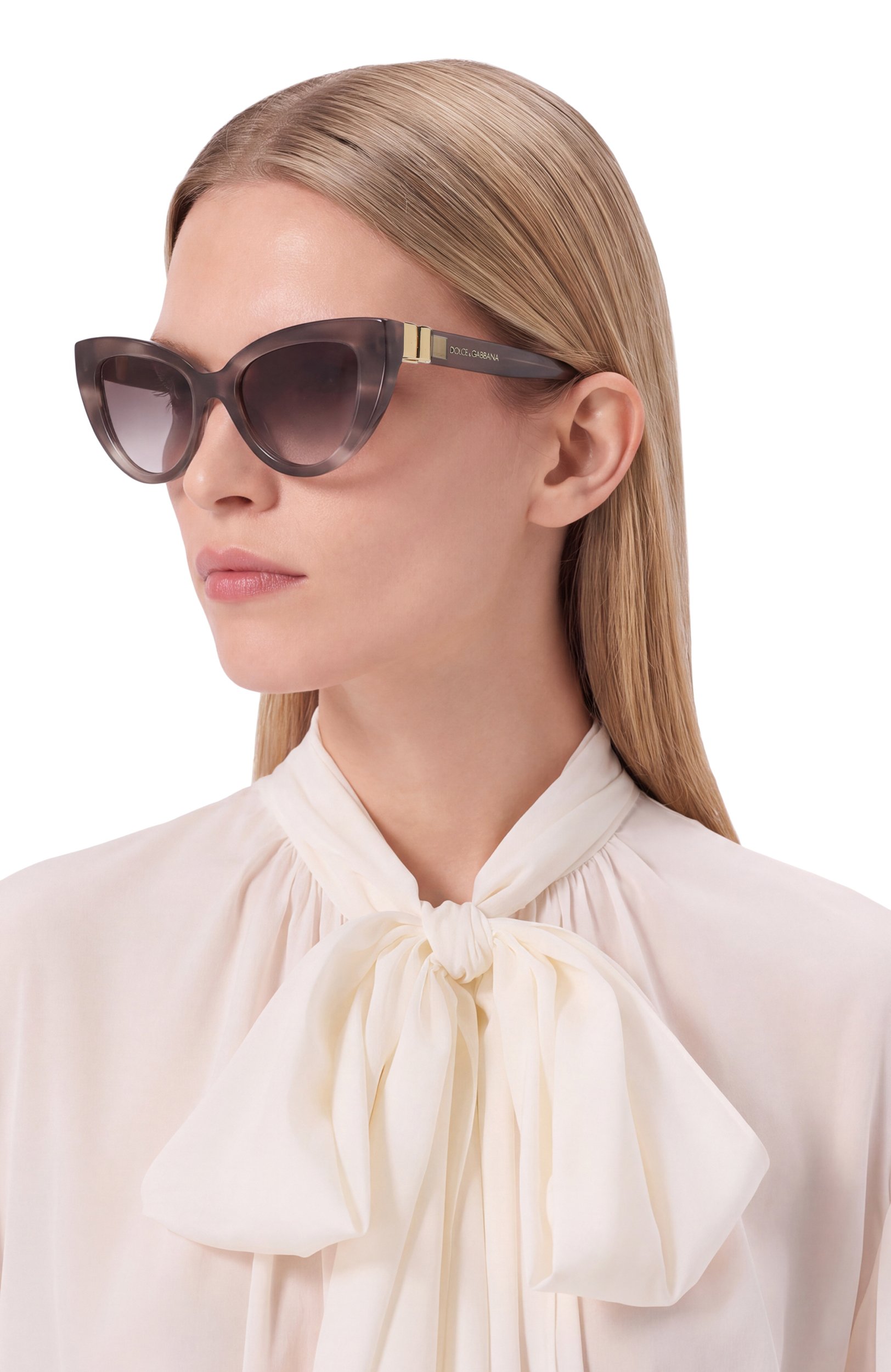 Солнцезащитные очки DOLCE & GABBANA серого цвета по цене 49950 руб., арт. 4497-34493B, фото 2 Солнцезащитные очки DOLCE & GABBANA, арт. 4497-34493B, фото 2