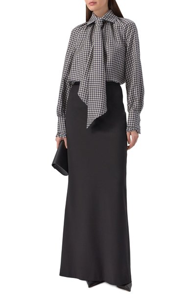 Шелковая блузка DICE KAYEK, арт. FW25C615 TWL NAVY PIED DE POULE, фото 2