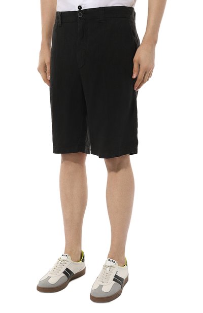 Льняные шорты 120% LINO черного цвета по цене 26350 руб., арт. 31ALIM2137/0000253/000, фото 3 Льняные шорты 120% LINO, арт. 31ALIM2137/0000253/000, фото 3