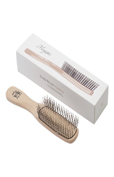 Женская расческа scalp brush 372 зубца, оттенок светлый орех MAJESTIC, арт. 4673748653140