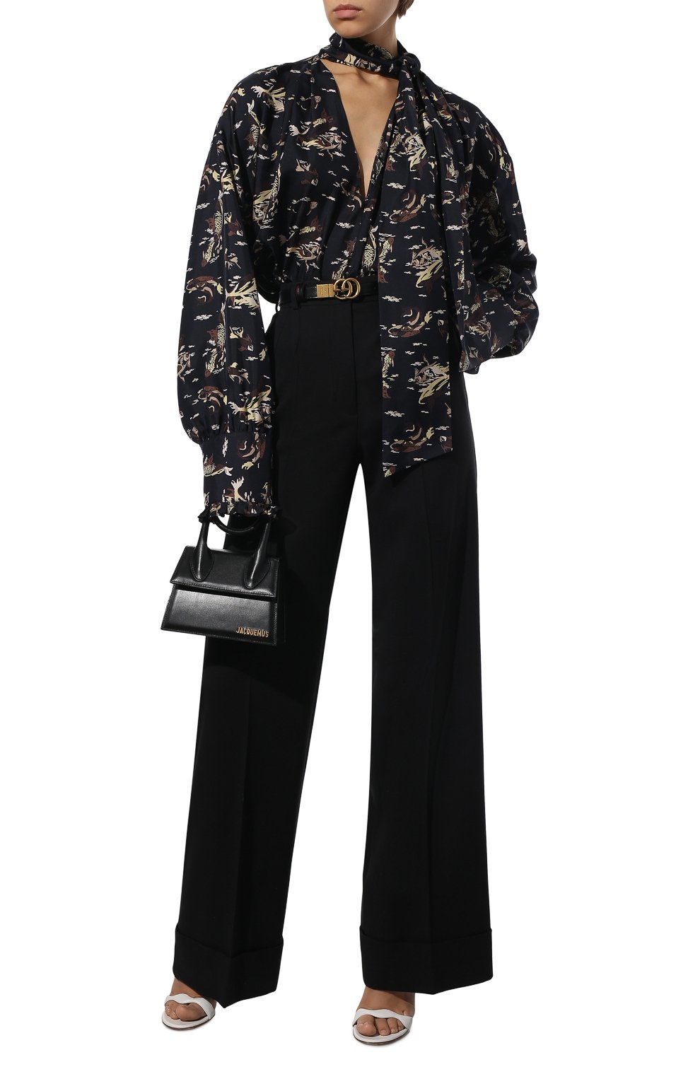 Шерстяные брюки DOLCE & GABBANA черного цвета по цене 96450 руб., арт. FTBM0T/FUBAJ, фото 2 Шерстяные брюки DOLCE & GABBANA, арт. FTBM0T/FUBAJ, фото 2