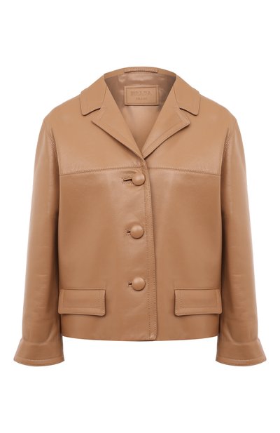 Женская кожаная куртка PRADA, арт. 58A005-1AOI-F0018