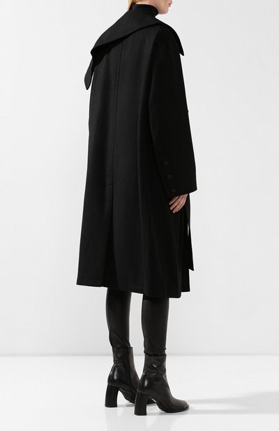 Шерстяное пальто YOHJI YAMAMOTO, арт. NC-C01-102, фото 4