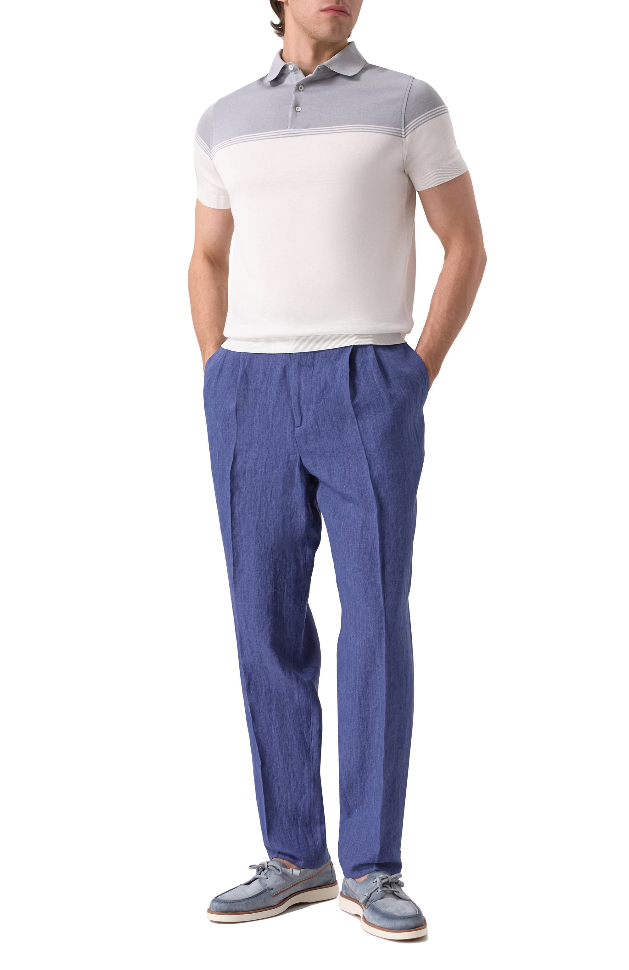 Замшевые топсайдеры detroit SANTONI, арт. MGDG19050BI0SFET, фото 2