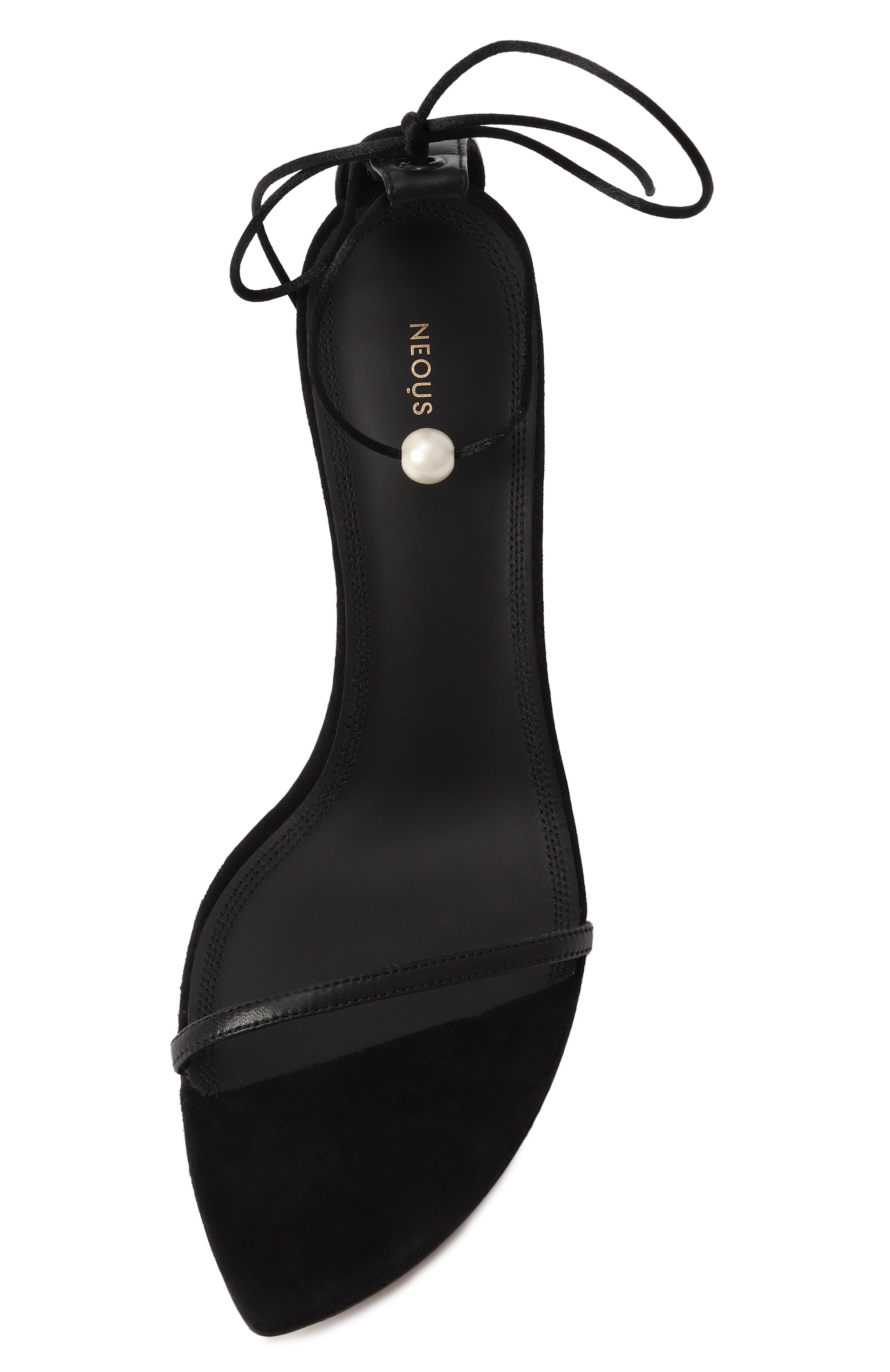 Кожаные босоножки narumi 85 NEOUS черного цвета по цене 81950 руб., арт. 00453N01F01, фото 6 Кожаные босоножки narumi 85 NEOUS, арт. 00453N01F01, фото 6