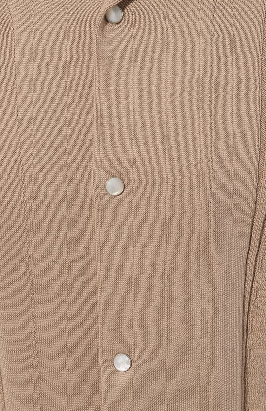 Хлопковая рубашка Brunello Cucinelli M29202605 Бежевый  M29202605 Фото 5