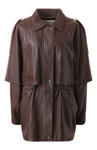 Женская кожаная куртка SAINT LAURENT, арт. 660575/YCGD2