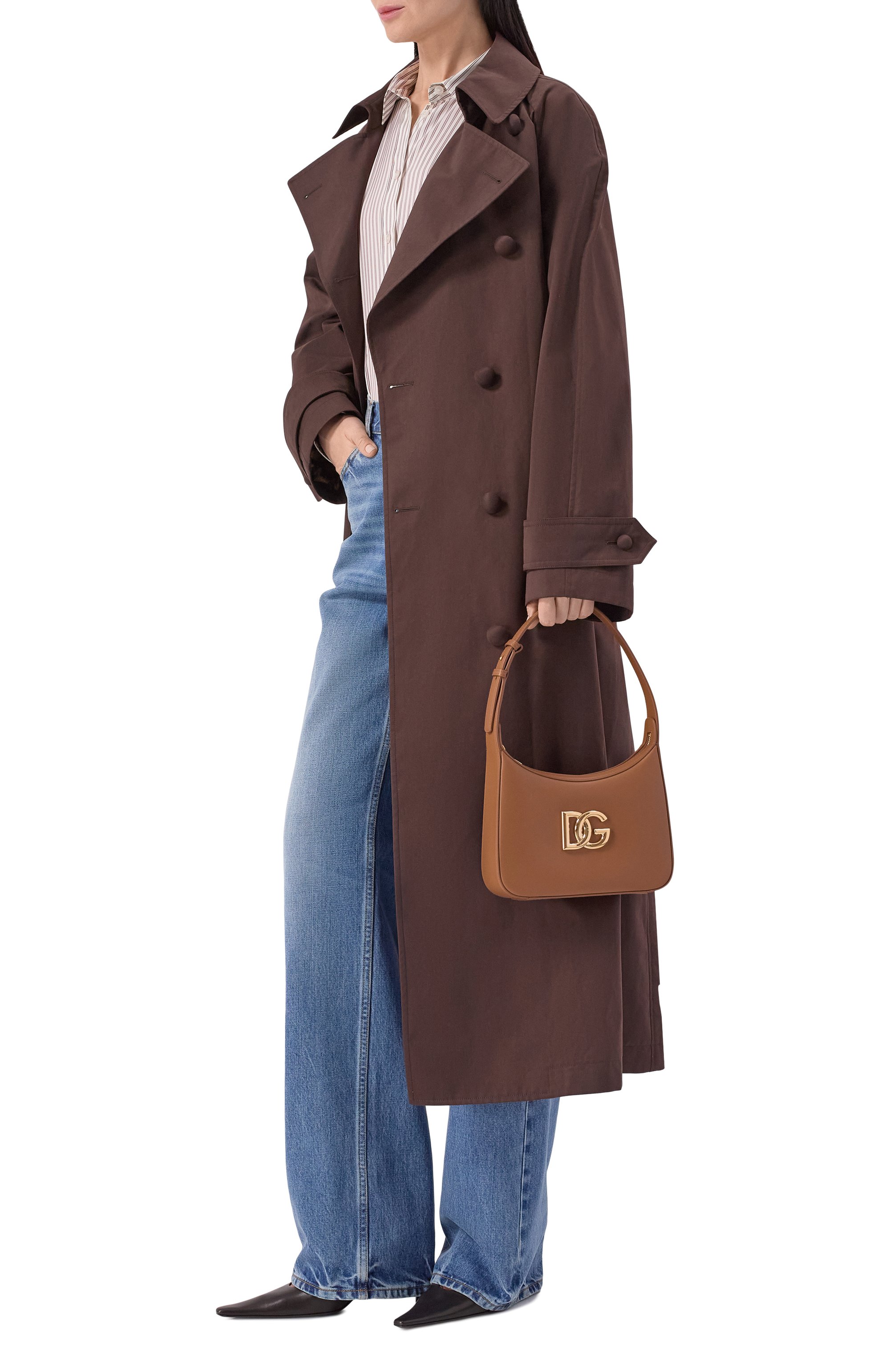 Сумка 3.5 DOLCE & GABBANA темно-бежевого цвета по цене 142500 руб., арт. BB7598/AW576, фото 3 Сумка 3.5 DOLCE & GABBANA, арт. BB7598/AW576, фото 3