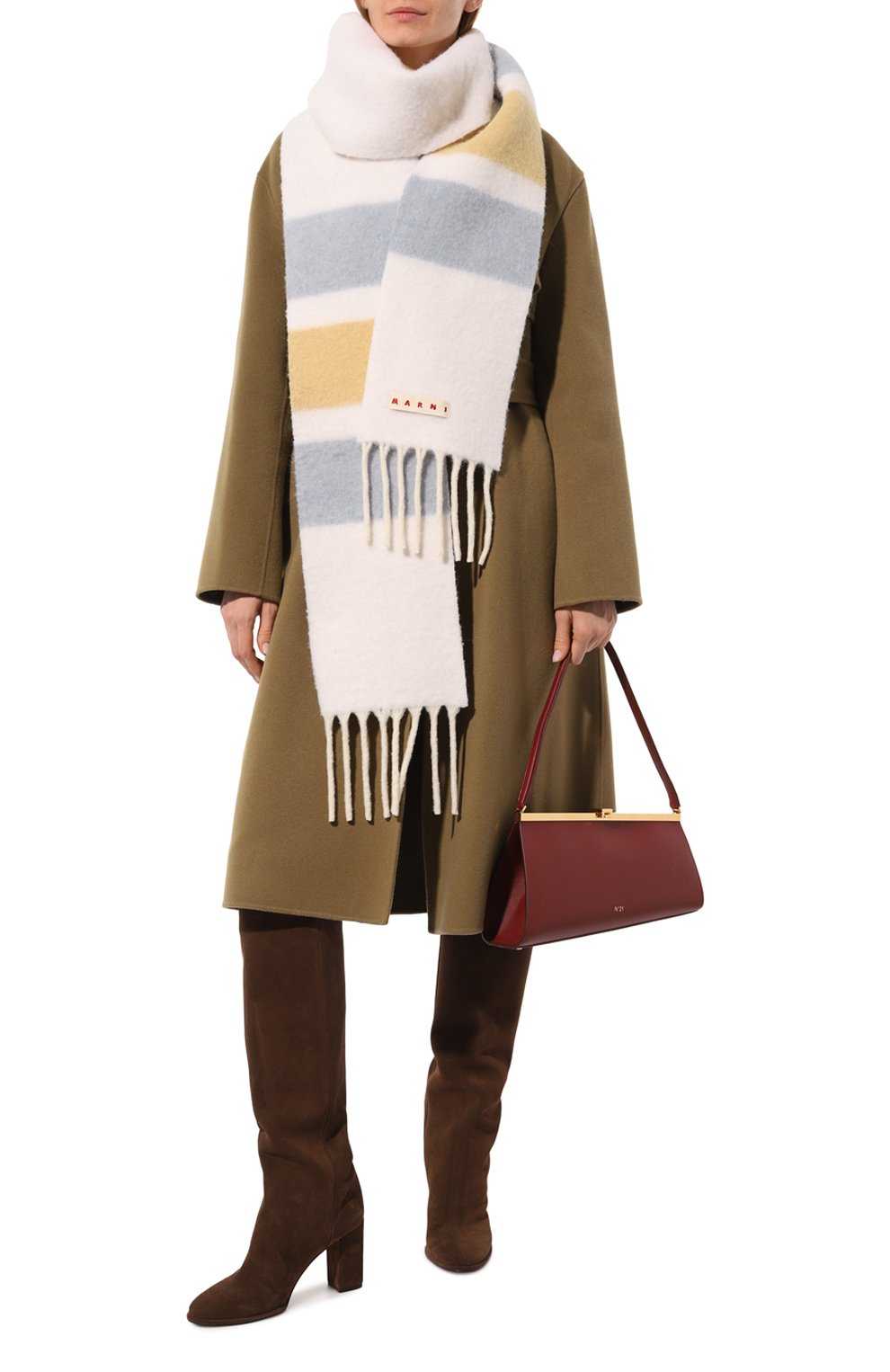 Шерстяной шарф MARNI, арт. SCMC0091Y0/UAW009, фото 2