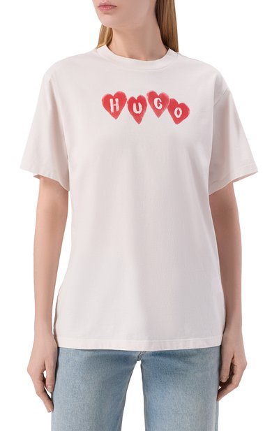 Хлопковая футболка HUGO, арт. 50561164, фото 3