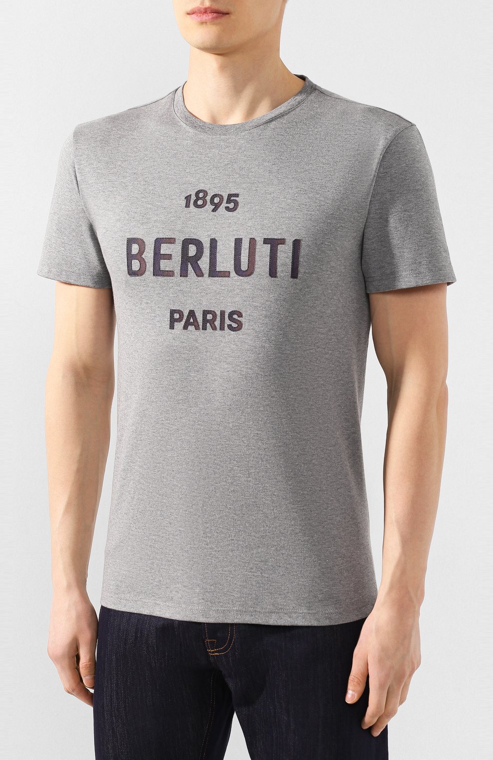 Хлопковая футболка BERLUTI, арт. R17JRS41-001, фото 3