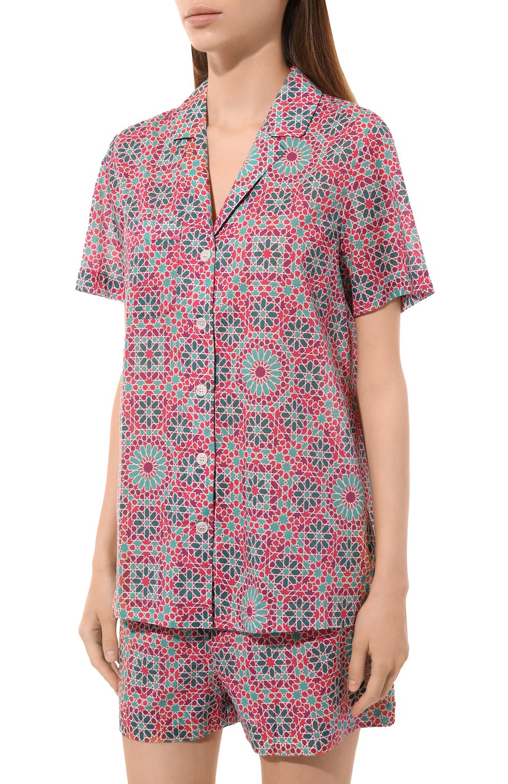 Хлопковая пижама DEREK ROSE розового цвета по цене 26050 руб., арт. 2015-LEDB069, фото 3 Хлопковая пижама DEREK ROSE, арт. 2015-LEDB069, фото 3