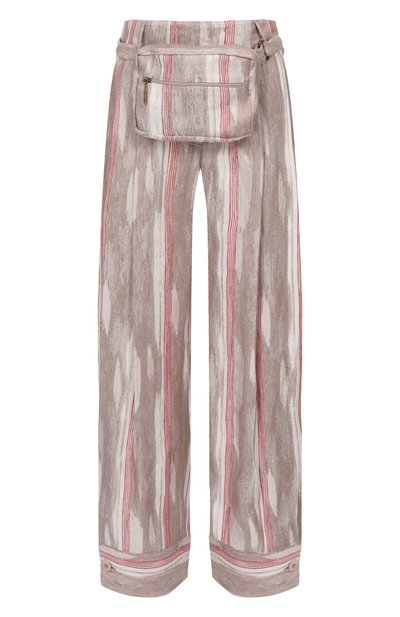 Женские брюки изо льна и вискозы GIORGIO ARMANI, арт. GW002497/TE20118