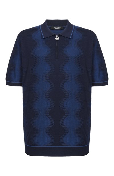 Мужское поло из шелка и хлопка STEFANO RICCI, арт. K818105P31/F26171_002