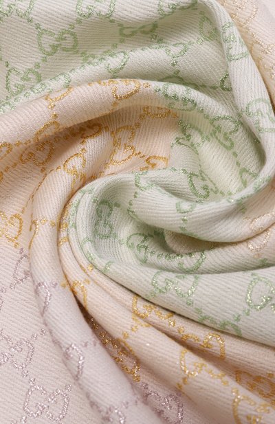 Шаль из вискозы и хлопка GUCCI, арт. 558274/3GC46, фото 3