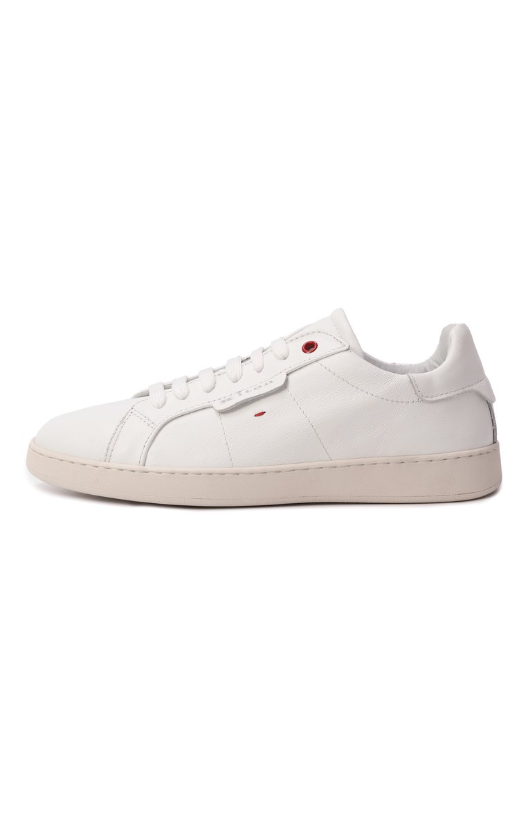 Женские кожаные кеды KITON белого цвета, арт. DSSSINN0117301 | Фото 4 (Подошва: Платформа; Материал внешний: Натуральная кожа; Материал внутренний: Натуральная кожа; Кросс-КТ: Низкие; Стили: Кэжуэл; Материал утеплителя: Без утеплителя; Автоматизация ТО: Проставлено; Автоматизация состава: Проставлено)