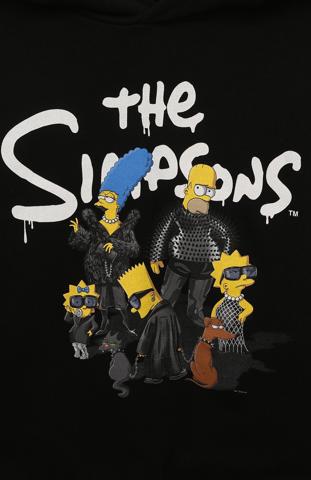 Хлопковое худи BALENCIAGA черного цвета по цене 29950 руб., арт. 682017/TLVE2, фото 3 Хлопковое худи BALENCIAGA, арт. 682017/TLVE2, фото 3