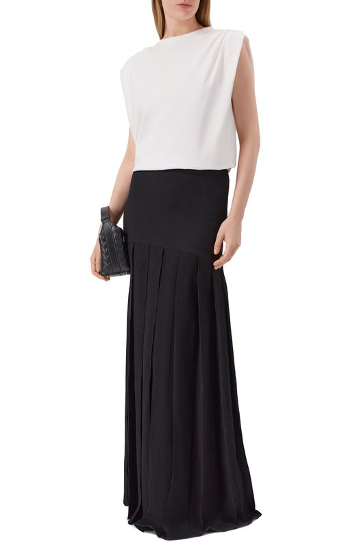 Юбка из вискозы и льна Petar Petrov S26TR8 Чёрный  S26TR8 Фото 2