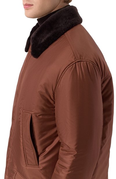 Шелковая куртка с отделкой из овчины ZILLI, арт. ASEN00M0629VTSU00_001, фото 5