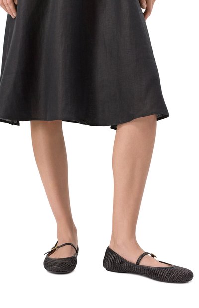 Текстильные балетки carla GIANVITO ROSSI, арт. G22223.05G0M.MBNNENE, фото 3