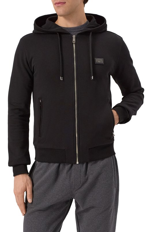Хлопковая толстовка Dolce & Gabbana G9IF0T/G7JYX Чёрный  G9IF0T/G7JYX Фото 3