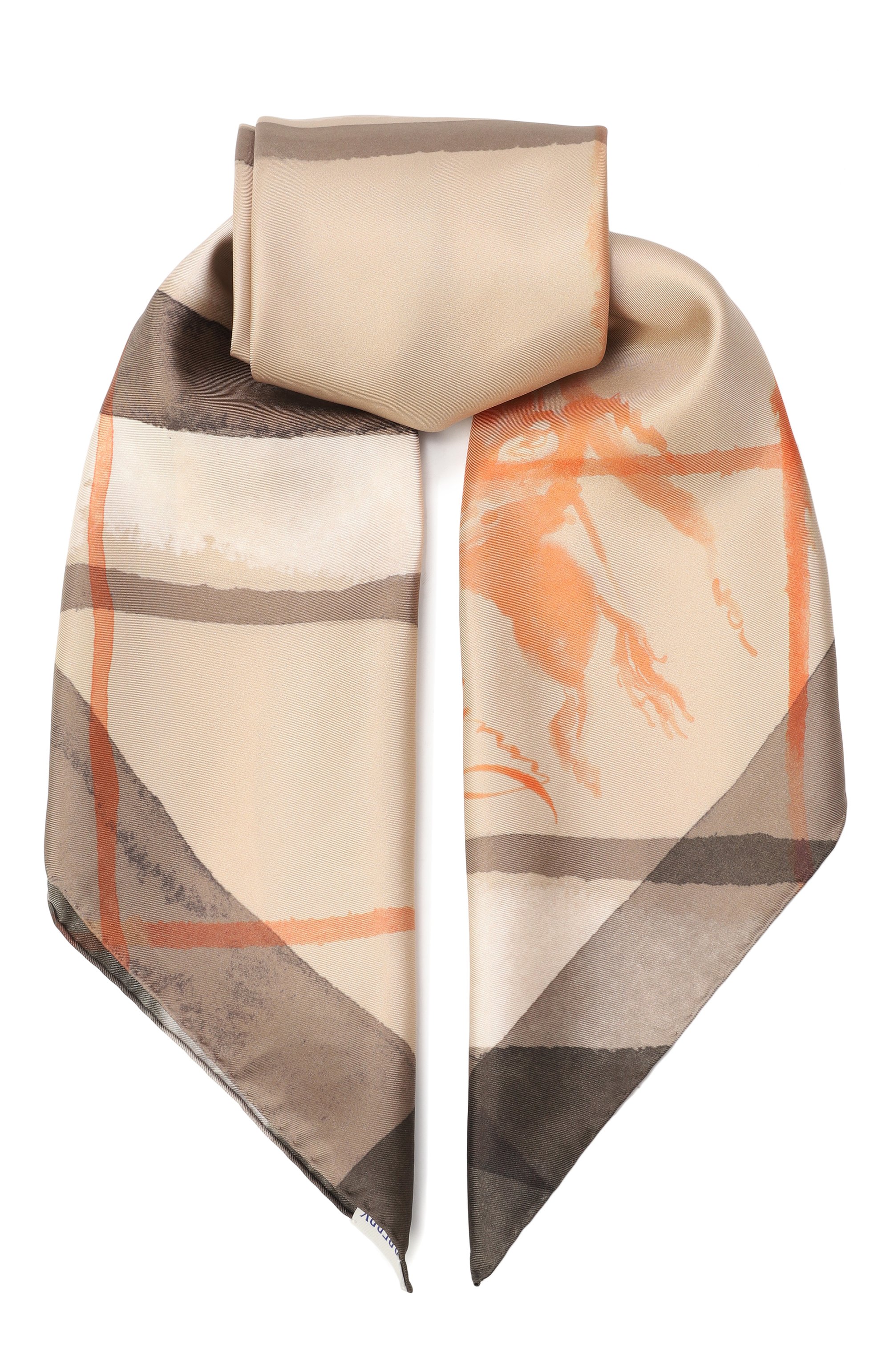 Шелковый платок BURBERRY, арт. 8107301, фото 1