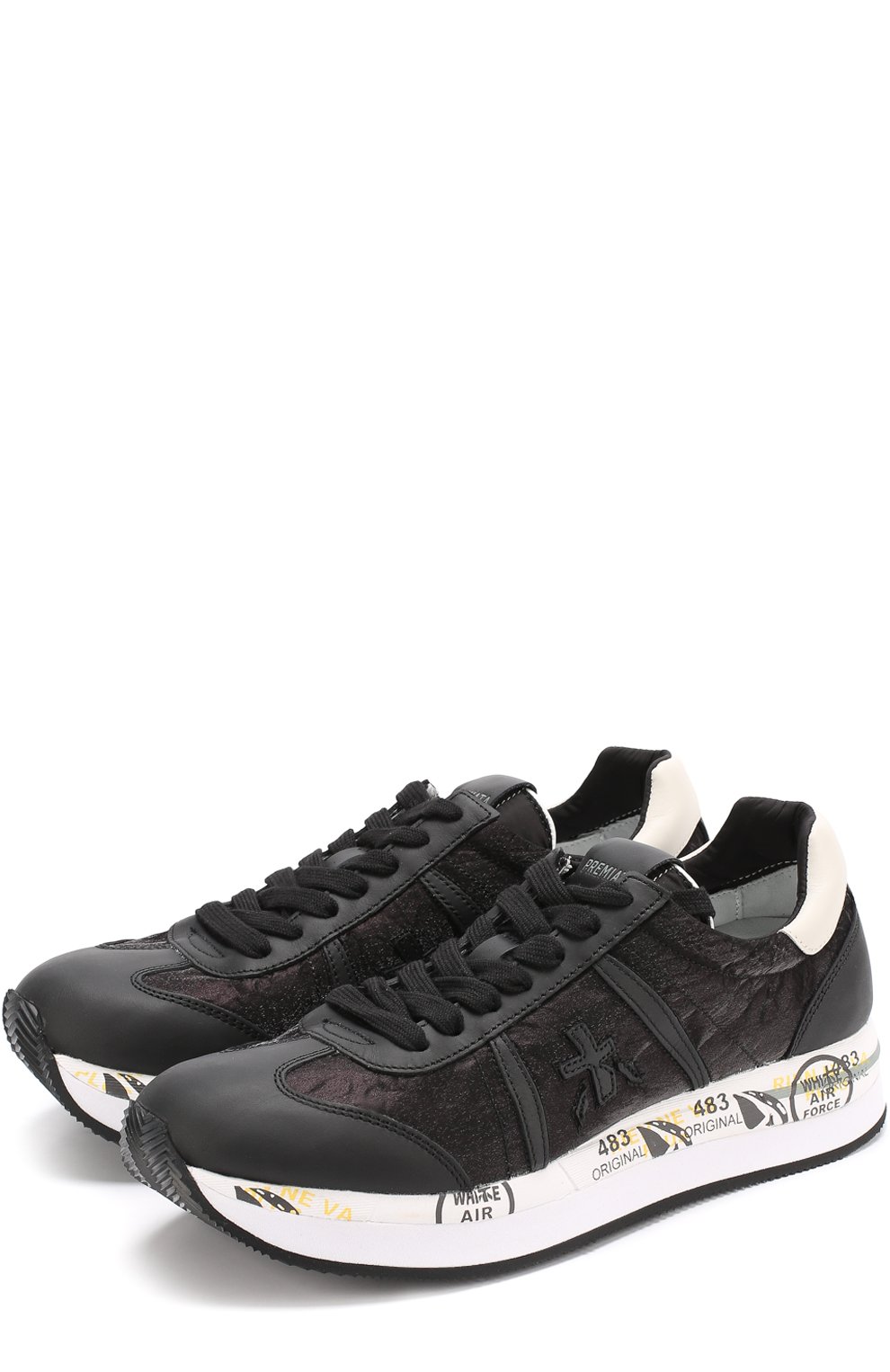 Комбинированные кроссовки conny на шнуровке PREMIATA, арт. C0NNY/VAR1806, фото 1