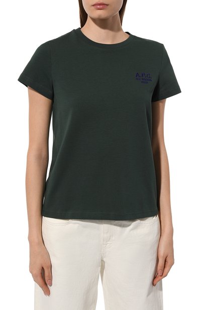 Хлопковая футболка A.P.C., арт. C0EZCF26848KAG, фото 3