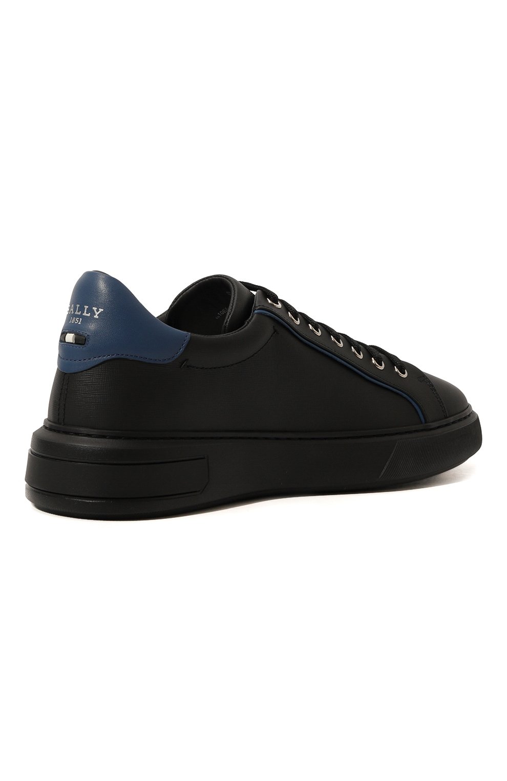 Кожаные кеды BALLY черного цвета по цене 63050 руб., арт. MSK03A/ST007, фото 5 Кожаные кеды BALLY, арт. MSK03A/ST007, фото 5