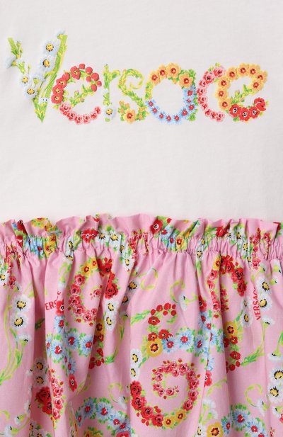 Хлопковое платье VERSACE, арт. 1018539/1A13224, фото 3