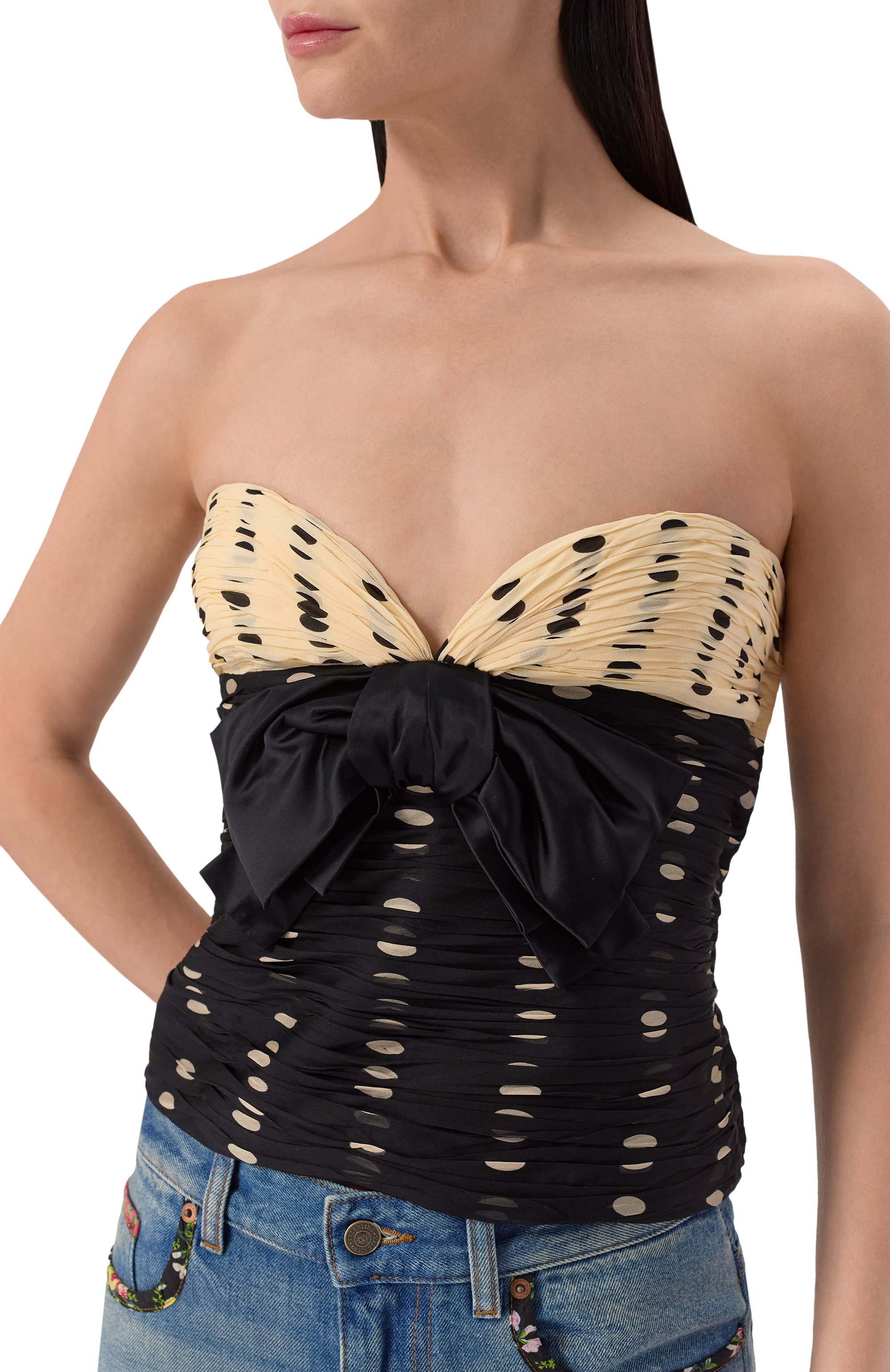 Шелковый топ VALENTINO, арт. 6B0AEAL7/9C8, фото 5