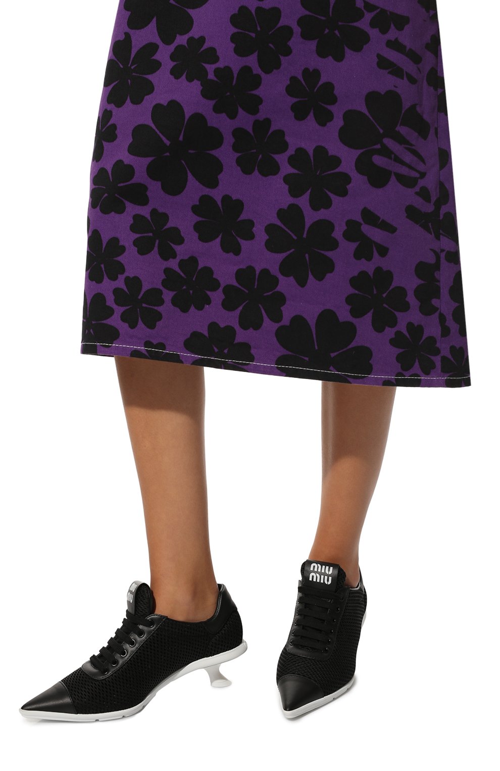 Комбинированные туфли MIU MIU, арт. 5E743D-77T-F0002-055, фото 3